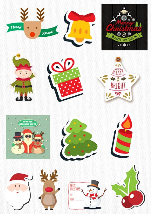 Sticker Giáng Sinh Mẫu 2